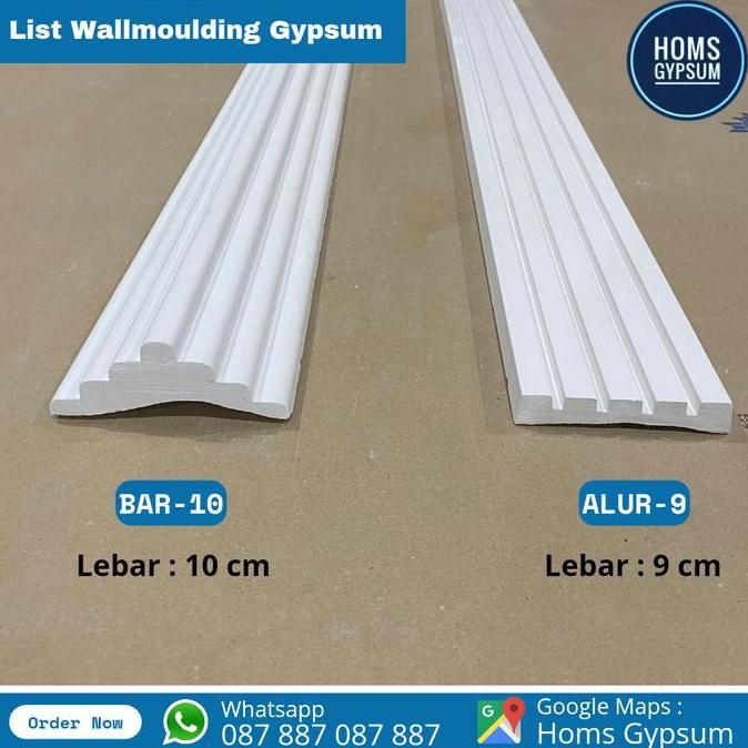 list gypsum biding polos 5cm (wall moulding)