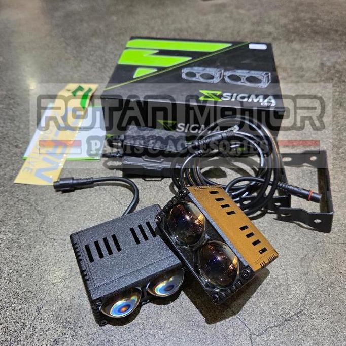 Promo MINI PROJIE CLAN SIgma CM2 Super LED Blue Lens / Sigma CM2 Blue Lens 2 X 50W / MIni Projie 2 M