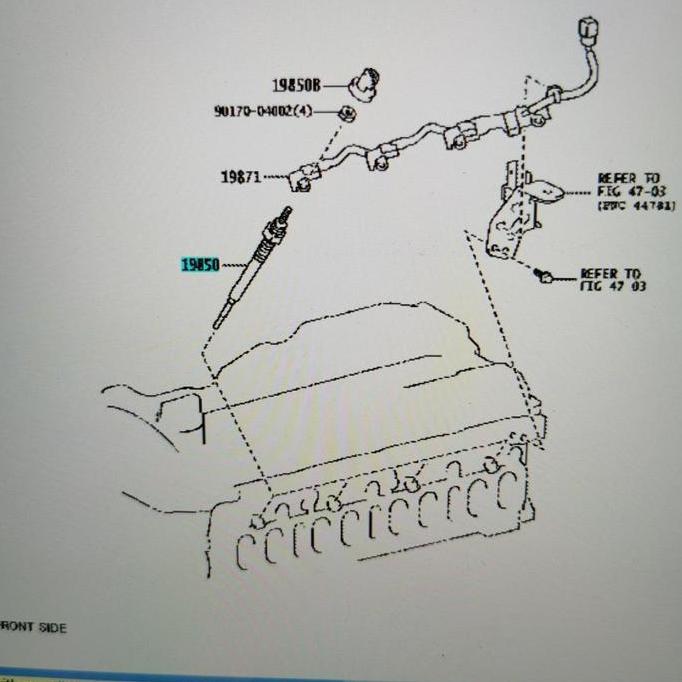 Glow Plug Fortuner Vrz Innova Reborn Hilux 2Gd Original Toyota  Sale