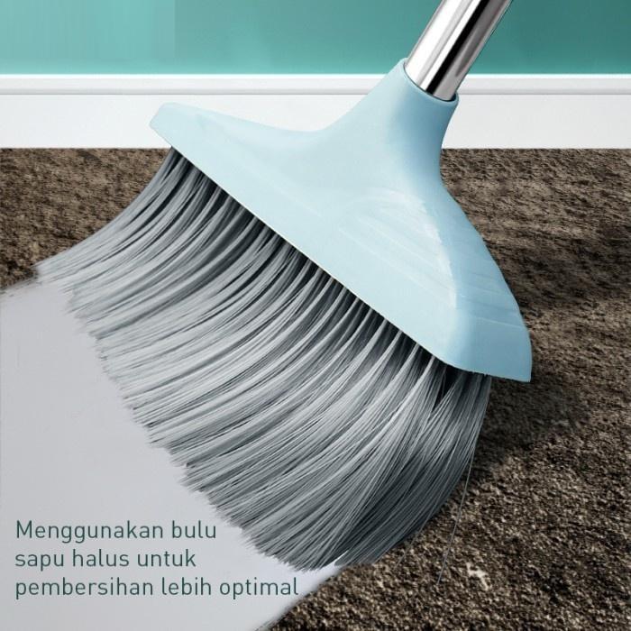 Masterhome Sapu Set 3In1 | Alat Pembersih Lantai | Set Sapu Pengki Pel | Broom Set | Sapu Pengki Pel