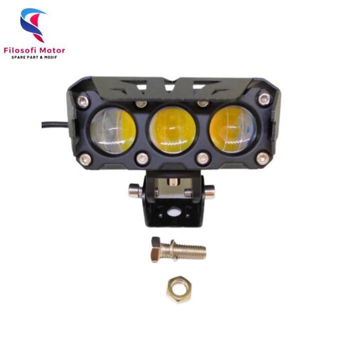 Promo Lampu led sql 3 mata/lampu led tembak sorot sql 3 mata Diskon