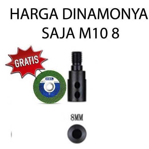 Teson Adaptor Kepala Bor Chuck Mesin Jahit Jait Arbor 6Mm Konektor Mandrel Gerinda M8 M108 775 Dc De