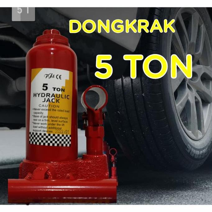 DONGKRAK MOBIL 5 TON / DONGKRAK BOTOL 5TON HIDROLIK JACK TOP UNIVERSAL ORIGINAL DAN TERPERCAYA