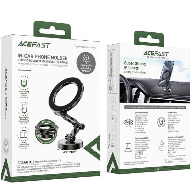 Car Phone Holder Mobil ACEFAST Aceauto D20 Magnetic Folding Holder Hp (TERBAIK) (TERBARU) (TERMURAH)