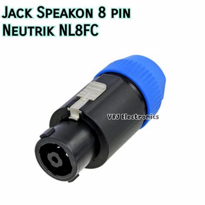Jack Speakon 8 pin Neutrik NL8FC