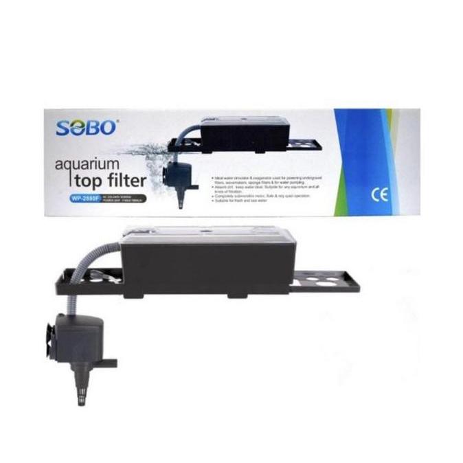 TERBARU - SOBO WP 2880F Mesin Box Filter Komplit - Top Filter Aquarium