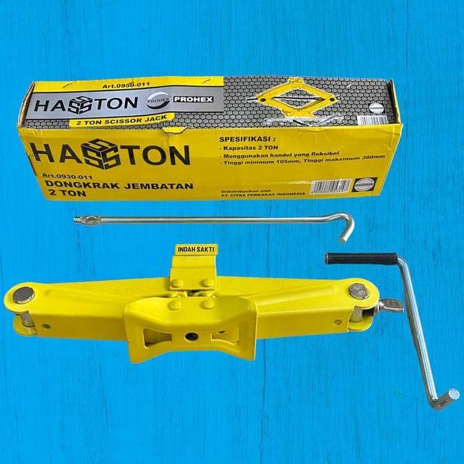 DONGKRAK MOBIL / DONGKRAK SILANG / DONGKRAK JEMBATAN 2 TON HASSTON ORIGINAL DAN TERPERCAYA