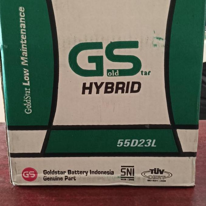 TERMURAH - Aki Innova Matic / GS 55D23L Hybrid Goldstar 12V60Ah / Aki Xtrail Juke