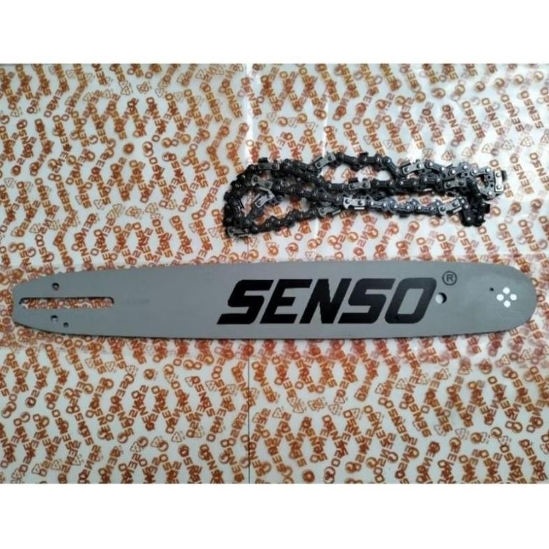 Guide bar assy senso 14inch 25.4cc/bar komplit rantai senso 14inch