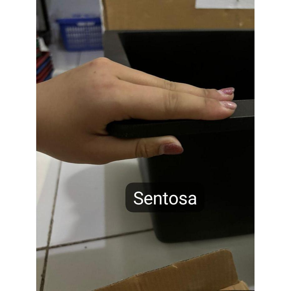 BAK CUCI PIRING GRANITE DIAMOND BLACK 2 LUBANG / KITCHEN SINK GRANITE AMERITECH 2 LUBANG