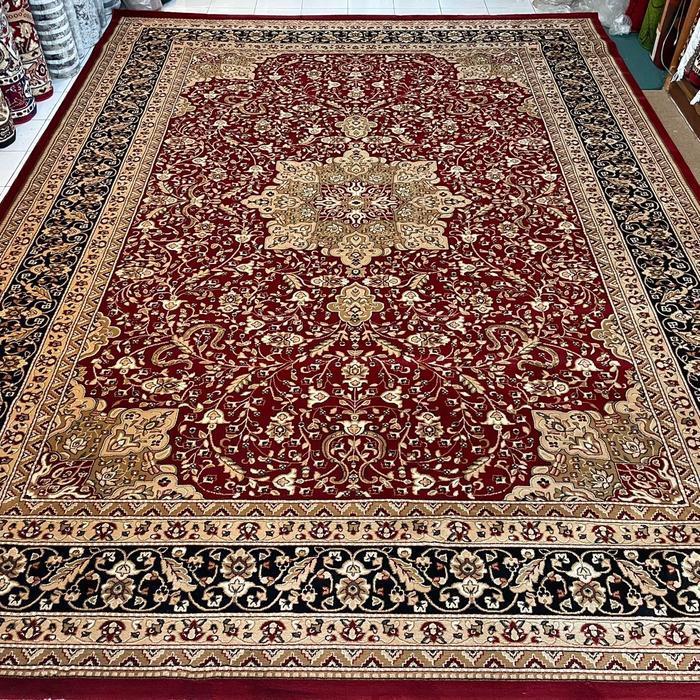 AL IMAM 300cm x 400cm Karpet Permadani Jumbo Mewah Motif Turki Klasik Tebal & Lembut - Dekorasi