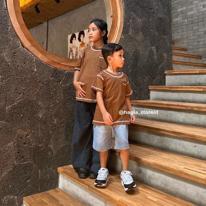 TAMPIL MODIS  Catlyne Set Couple Family by hagia | couple keluarga dengan model kombinasi jahit luar