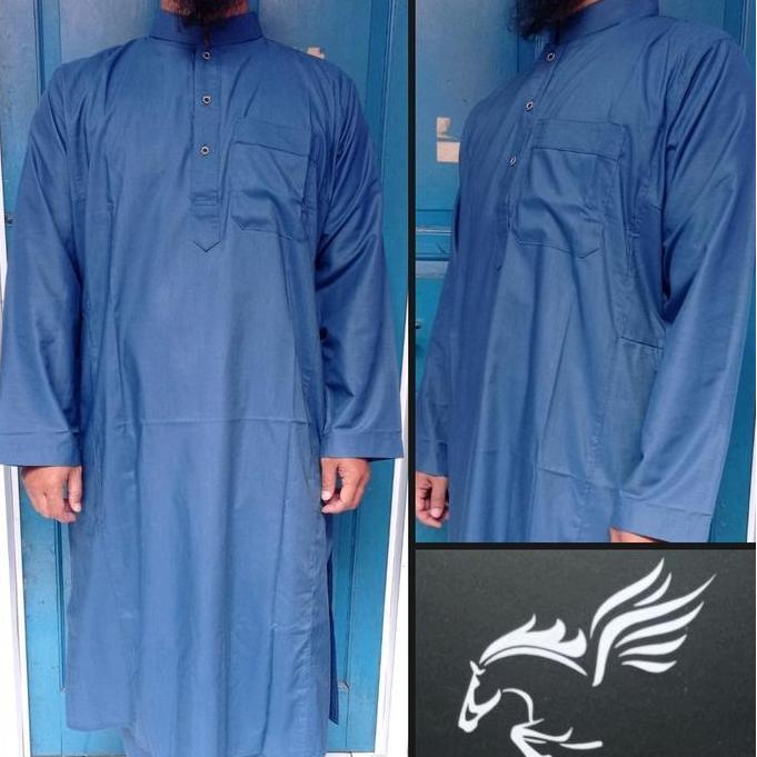 LIFESTYLE Koko Stelan Kurta Pakistan Panjang Di Bawah Lutut Pria Dewasa Baju Muslim LIFESTYLE