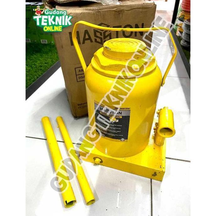 DHEALOKA Dongkrak Botol 30 Ton 50 Ton HASSTON PROHEX / Hydraulic Jack Bottle Dongkrak Mobil 30Ton 50