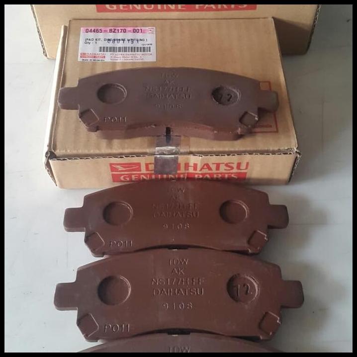 TERLARIS KAMPAS REM DEPAN BRAKE PAD 04465-BZ170-001 AVANZA-XENIA ORIGINAL 