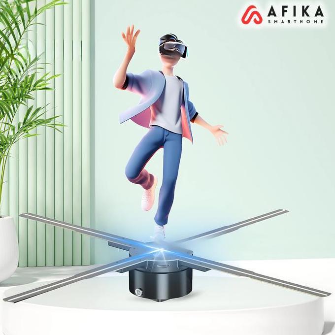 SHANUMID Proyektor Kipas 3D Hologram Display Fan Projector LED 65cm