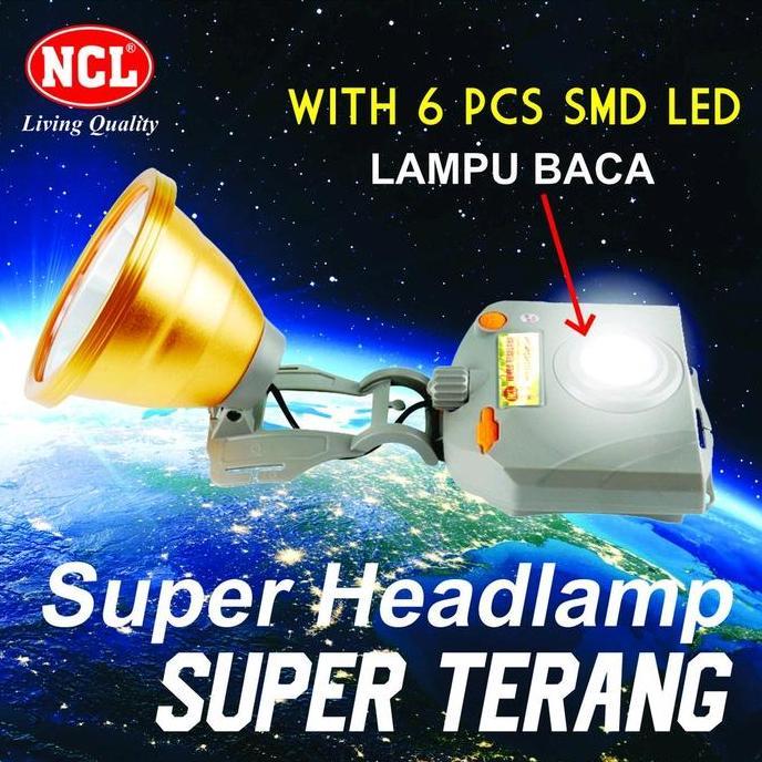 Murah Senter Kepala Jumbo 150 Watt Ncl 980 Cahaya Putih Dan Kuning