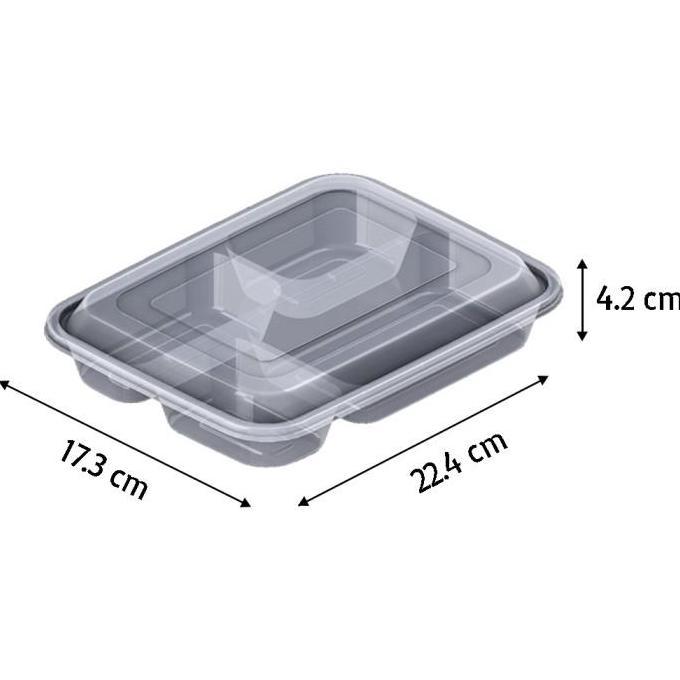 Thinwall Victory Bento 4 Sekat / Thinwall Bento / Kotak Makan Bento