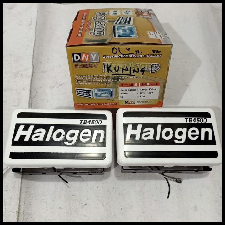 DISKON LAMPU SOROT / LAMPU TEMBAK / FOG LAMP HALOGEN 24V 100W H3 KOTAK KUNING 