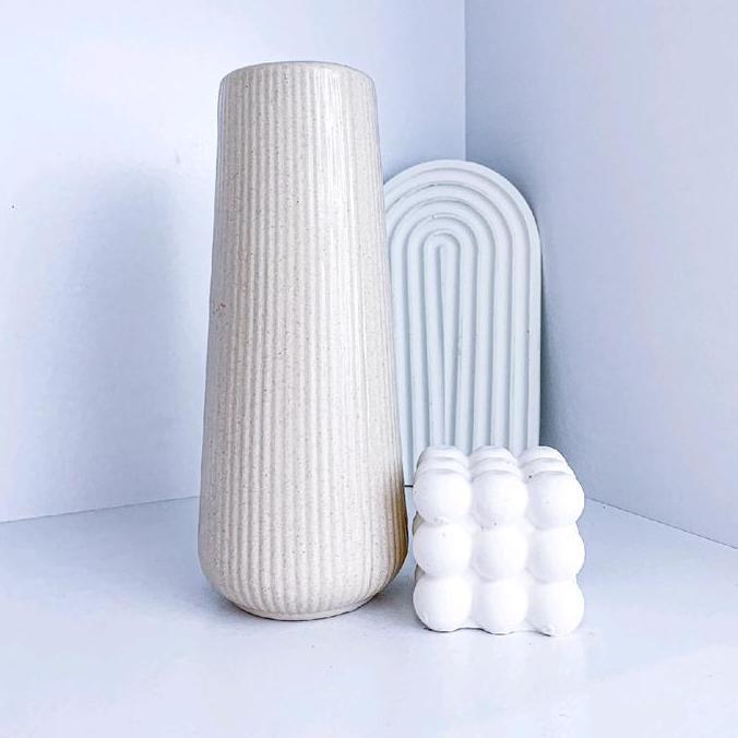 Vas Bunga Keramik Size Besar / Vas Bunga Aesthetic / Vas Estetik / Vas Bunga Nordic