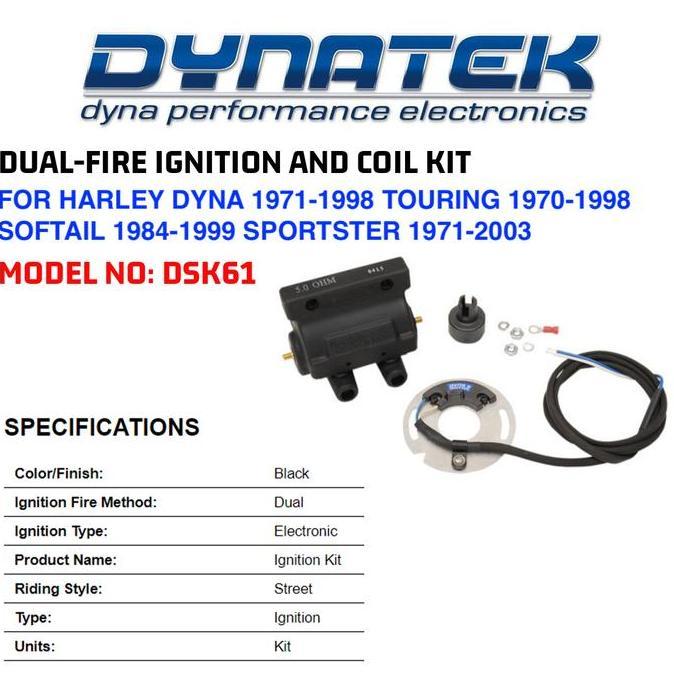 Dual Fire Ignition Coil Kit Harley Dsk61 Restock