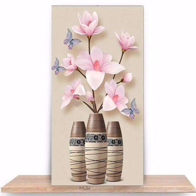 Hiasan dinding Gambar Bunga wall decor ruangan kamar tidur Aesthetic