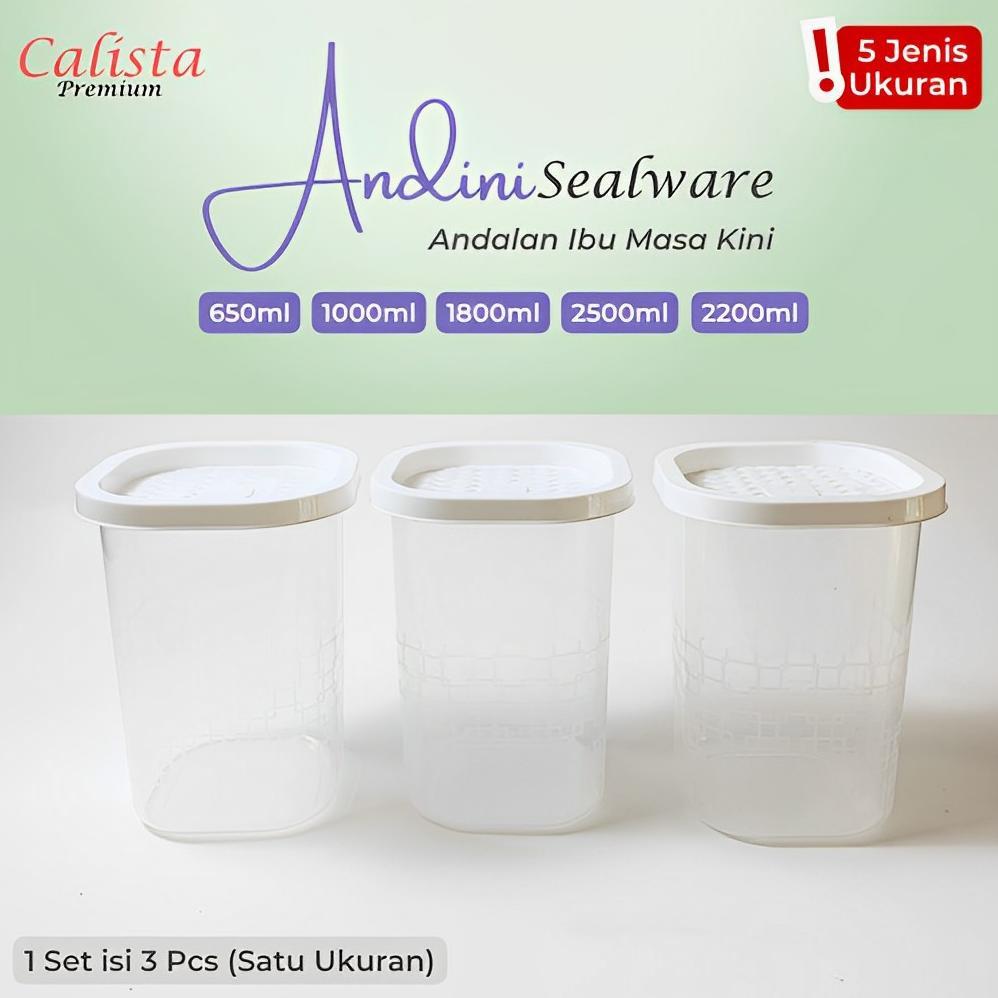 [CALISTA] FOOD CONTAINER ANDINI TOPLES PLASTIK ANEKA CEMILAN