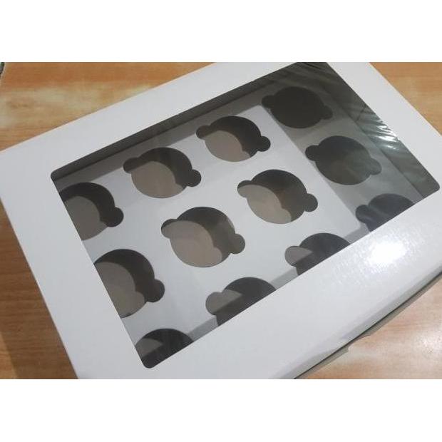 dus cupcake muffin box putih isi 12 cake box cup cake box