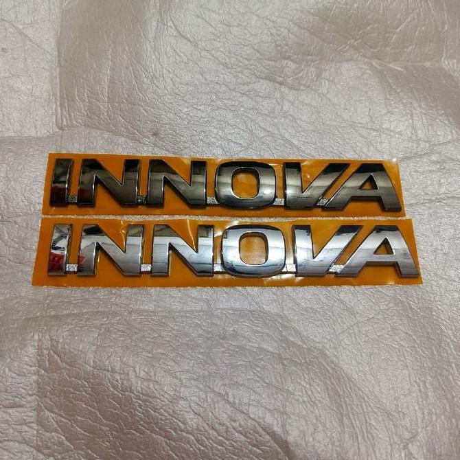 Emblem Tulisan Innova Bagasi Innova Reborn Black Crome/Crome Car Best Seller