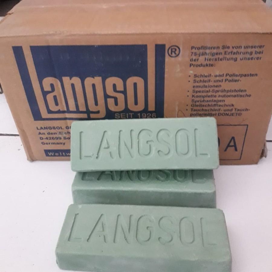 [Original Langsol Hijau 100%] Langsol Hijau Batu Ijo Batu Poles Stainless Poles Pengkilap Logam