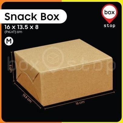 Kotak Snack Box - Dus Katering Catering - Box Kue - 16x13.5x8 cm