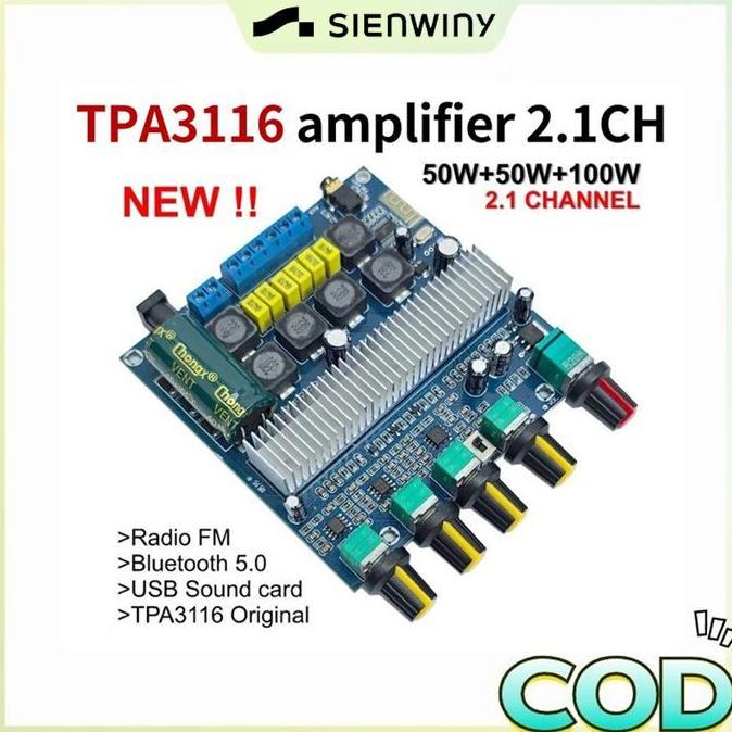 devimastore - tpa3116 bluetooth amplifier class d 2.1ch 2x 5w 1w with ne5532 tone original dual chip