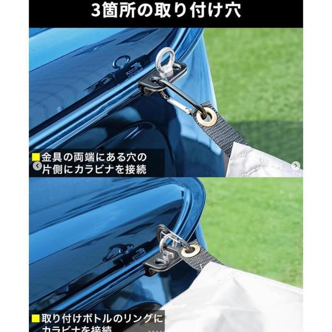 Ready stock Fieldoor Japan Car Joint untuk Tarp Mobil 1Set isi2 Hook & Clamp untuk Rain Gutter, Awni