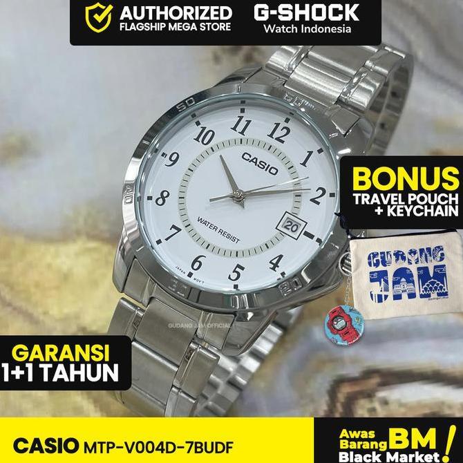 Casio General MTP-V004D-7BUDF MTP-V004D MTP-V004 MTPV004D MTP V004D Watches Men Pria Jam