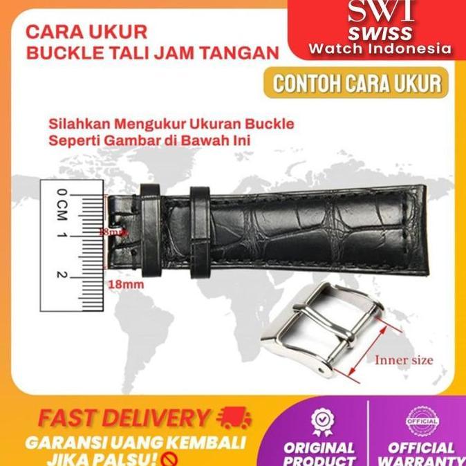 Watch Buckle Jam Tangan Tissot Butterfly Claps Silver Rose Gold Steel