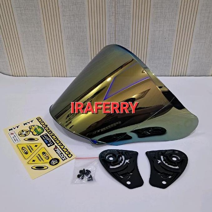 Kaca Helm GHM Kenzo dengan Visor Datar Venom untuk Sepeda Motor - Motorcycle murah