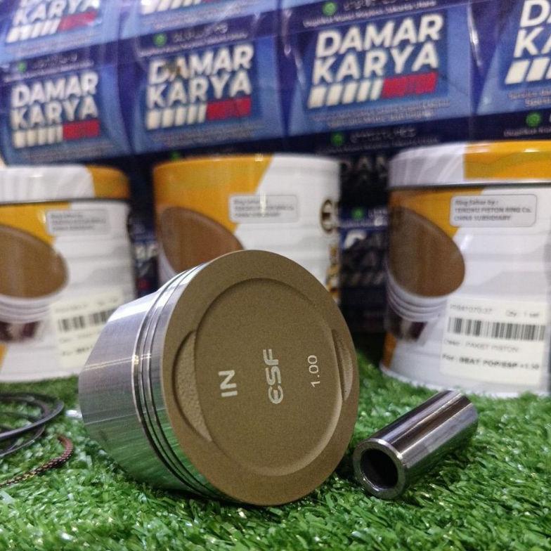 PISTON KIT SEHER KIT BEAT ESP BEAT POP BEAT K81 K44 SUDAH DILENGKAPI COATING HEAD PISTON ORIGINAL ES