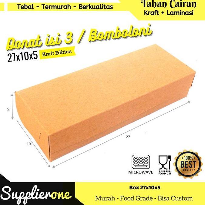 Box Donat isi 25 / Dus Donat / Kemasan Donat / Dus Bandeng / Dus Bomboloni