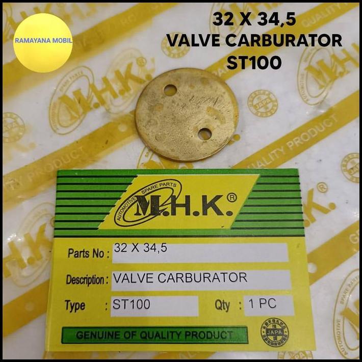 BEST DEAL PLAT KOIN GOBANGAN VALVE CARBURATOR KARBURATOR 32X34,5 C3215 , CARRY ST100 