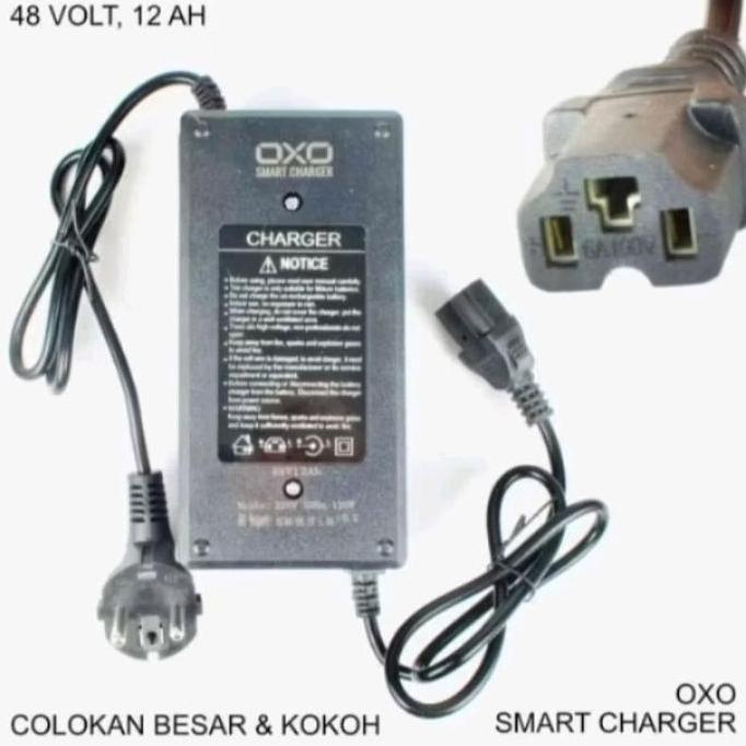 Promo Charger Sepeda Listrik 48V 12AH / Charger Motor Listrik 48V-12AH/ Charger Selis Scooter Elektr