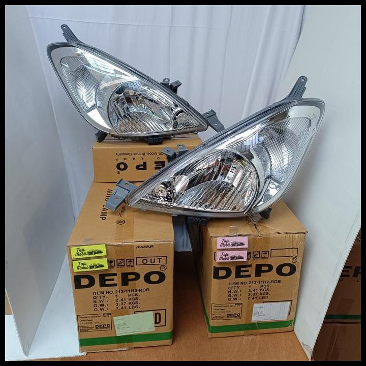 TERBARU HEAD LAMP LAMPU BESAR INNOVA 2004-2010 212-11H2 - RDB MERK DEPO 