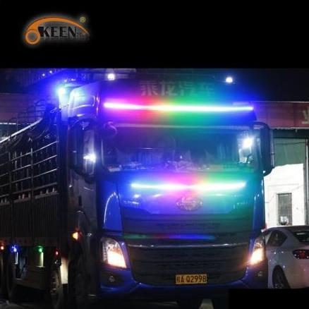 Lampu Led Strip Drl Rgb Rem Sein Bus Truck 12V - 24V 120Cm Bagasi
