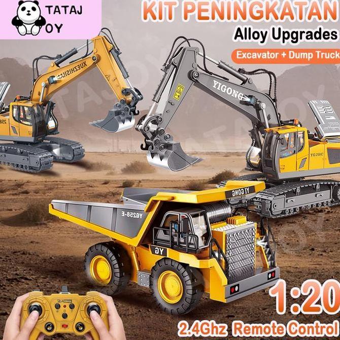 VIKASYA971 - 2.4GHZ RC EXCAVATOR PADUAN MAINAN RC RC TRUK TRUK 11 SALURAN EXCAVATOR