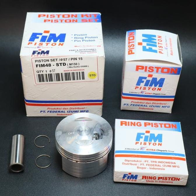 Piston Kit Atau Seher Kit Fim48 Mio Bore Up 150Cc Os Std - 200 Pin 15 Premium