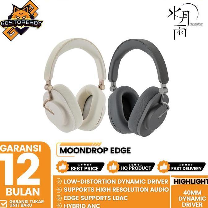 MOONDROP EDGE 40MM DYNAMIC DRIVER PORTABLE WIRELESS HEADPHONE