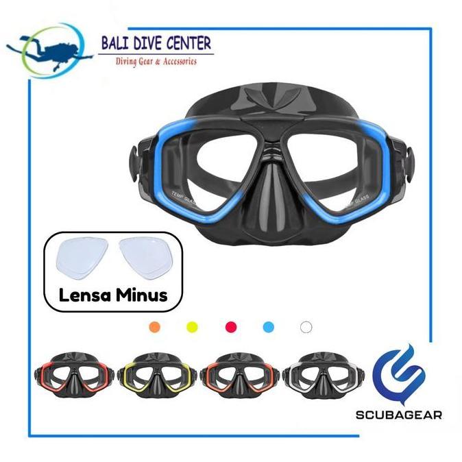 BEBAS ONGKIR - SCUBAGEAR Mask Zoom with Lensa Minus  - Mask Snorkeling