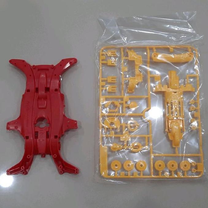Chassis MA Merah + Gearbox Ori Tamiya Chassis MA Merah Ori