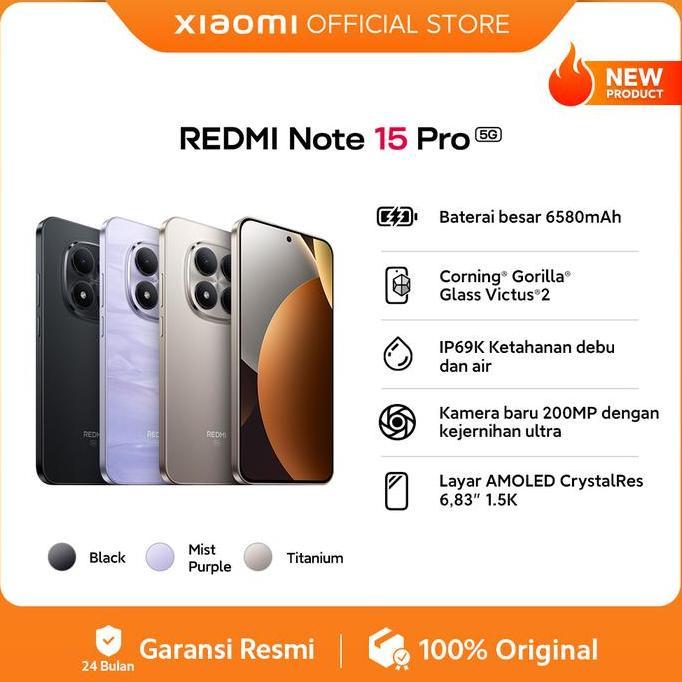 komarudak - xiaomi redmi note 15 pro 5g (8/256gb) (12/512gb) [xiaomi official store]