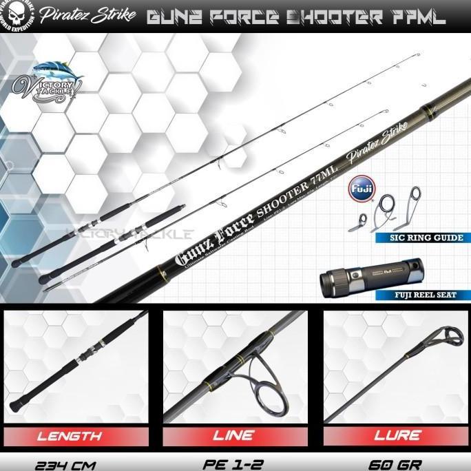 TERBARU - JORAN PIRATEZ STRIKE GUNZ FORCE SHOOTER 77ML ULTIMATE SALTWATER