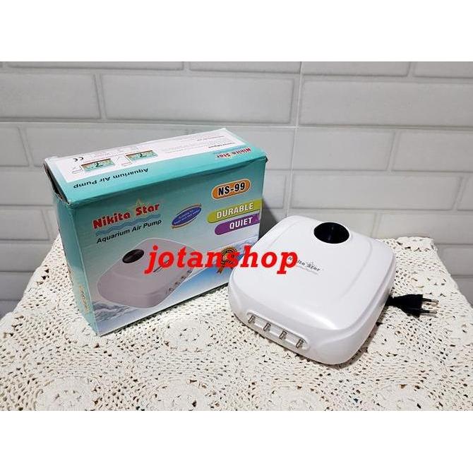 NIKITA STAR NS99 NS 99 AERATOR 4 LUBANG POMPA ANGIN UDARA AQUARIUM